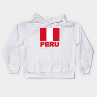 The Pride of Peru - Peruvian National Flag Design Kids Hoodie